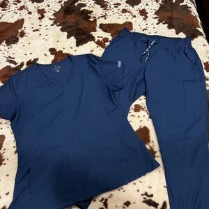 Women’s Med Couture Navy Scrub Set